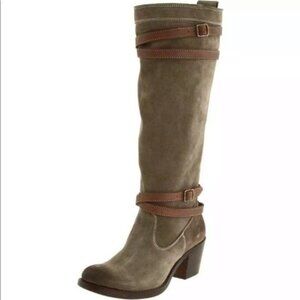 Frye Jane Fatigued Oiled Suede Strappy Boot